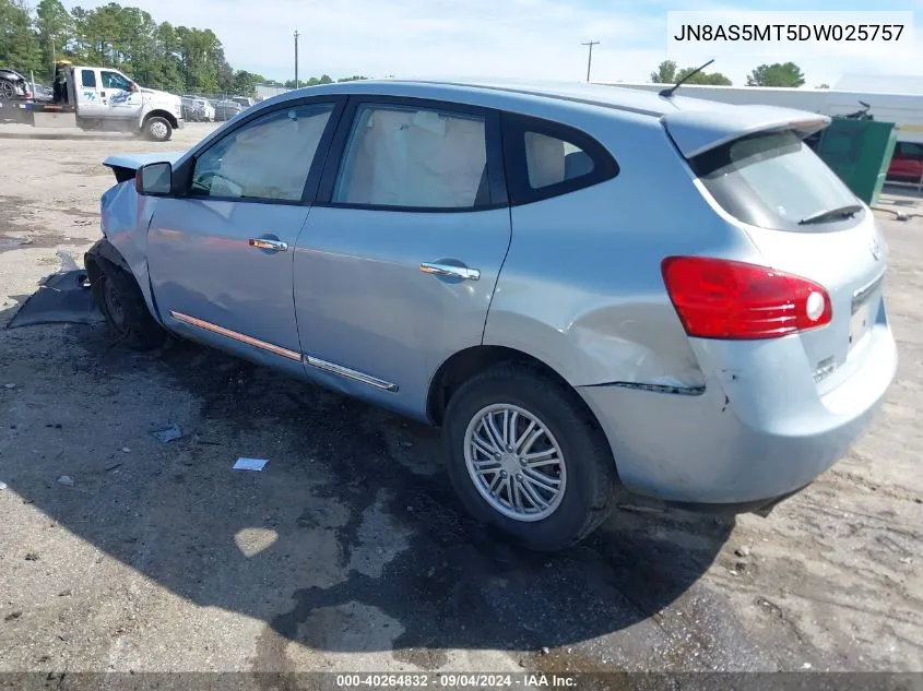 2013 Nissan Rogue S VIN: JN8AS5MT5DW025757 Lot: 40264832