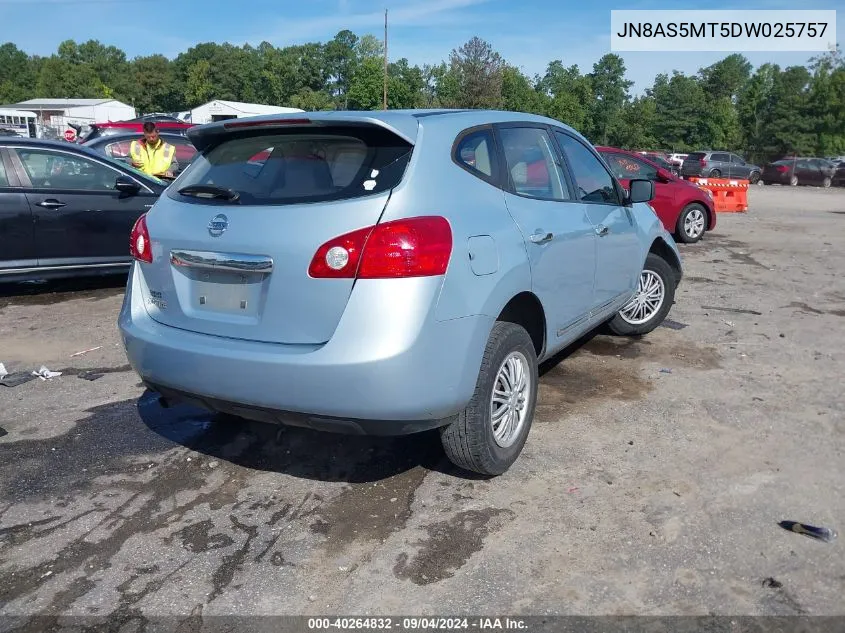 2013 Nissan Rogue S VIN: JN8AS5MT5DW025757 Lot: 40264832