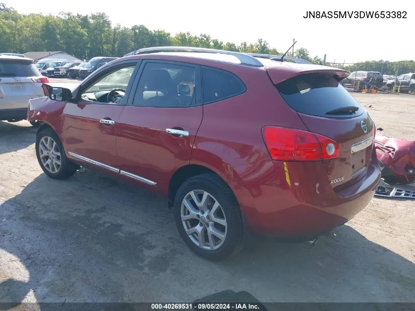 2013 Nissan Rogue S/Sv VIN: JN8AS5MV3DW653382 Lot: 40269531