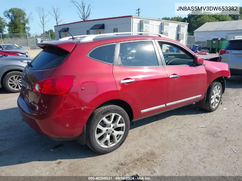 2013 Nissan Rogue S/Sv VIN: JN8AS5MV3DW653382 Lot: 40269531