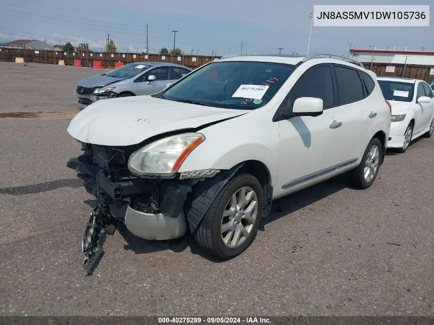 JN8AS5MV1DW105736 2013 Nissan Rogue Sv W/Sl Pkg