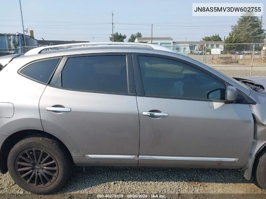 2013 Nissan Rogue Sv VIN: JN8AS5MV3DW602755 Lot: 40278139