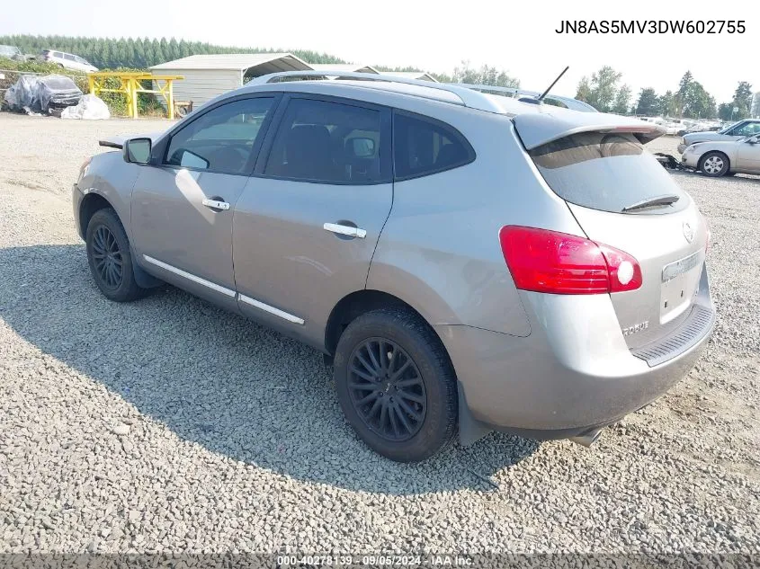 2013 Nissan Rogue Sv VIN: JN8AS5MV3DW602755 Lot: 40278139