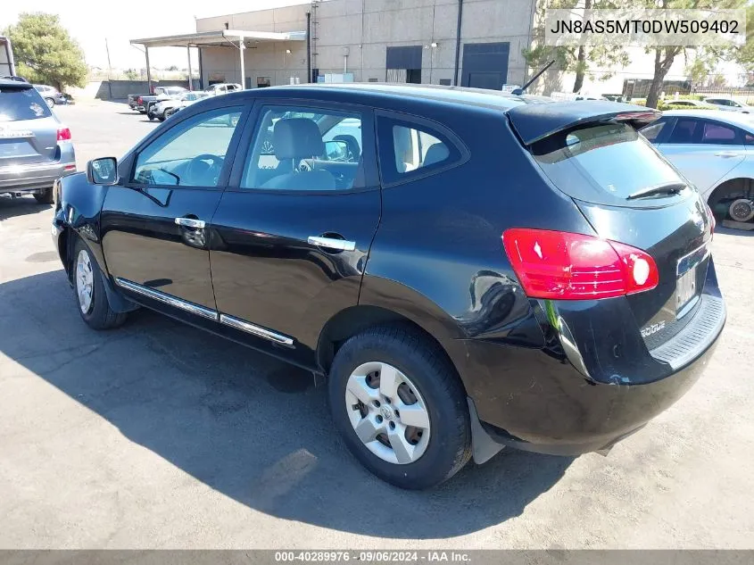 2013 Nissan Rogue S VIN: JN8AS5MT0DW509402 Lot: 40289976