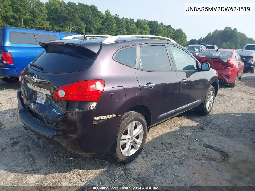 JN8AS5MV2DW624519 2013 Nissan Rogue Sv