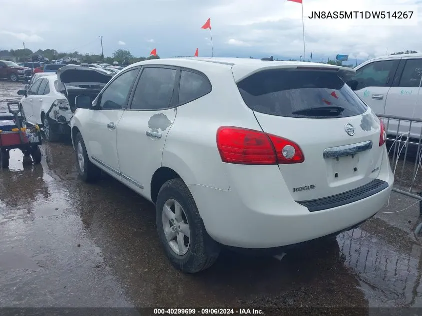 2013 Nissan Rogue S VIN: JN8AS5MT1DW514267 Lot: 40299699