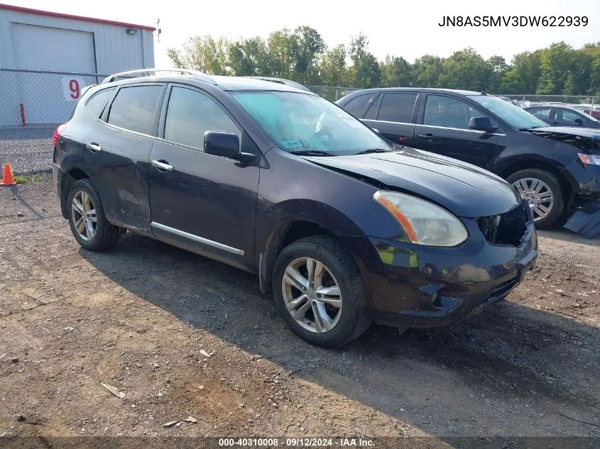 2013 Nissan Rogue Sv VIN: JN8AS5MV3DW622939 Lot: 40310008