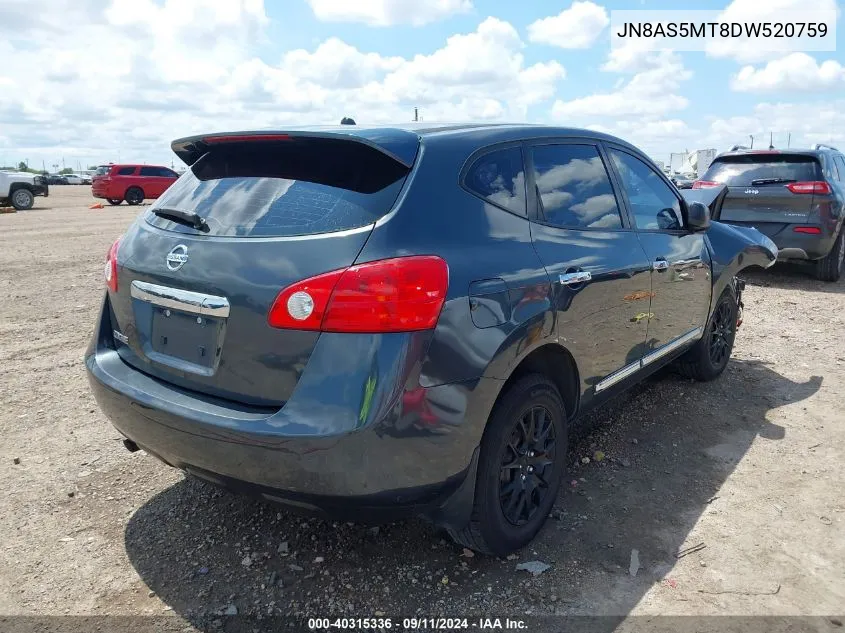 2013 Nissan Rogue S VIN: JN8AS5MT8DW520759 Lot: 40315336