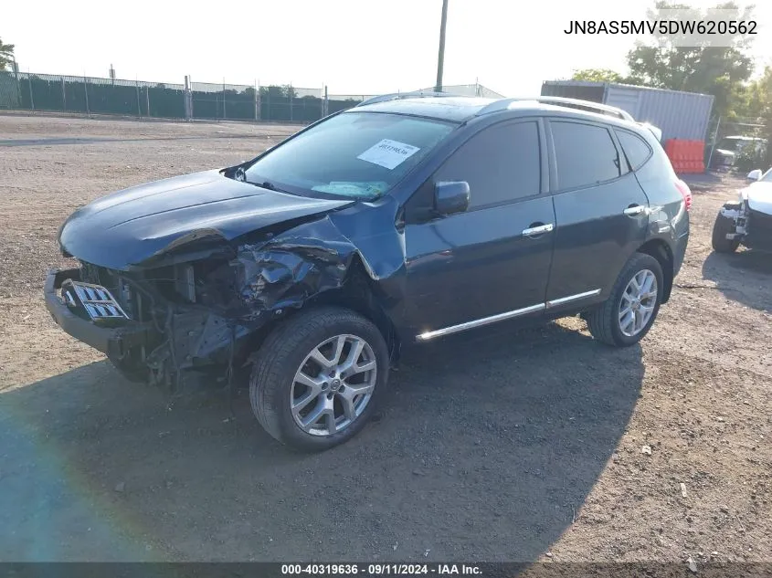 2013 Nissan Rogue Sv W/Sl Pkg VIN: JN8AS5MV5DW620562 Lot: 40319636