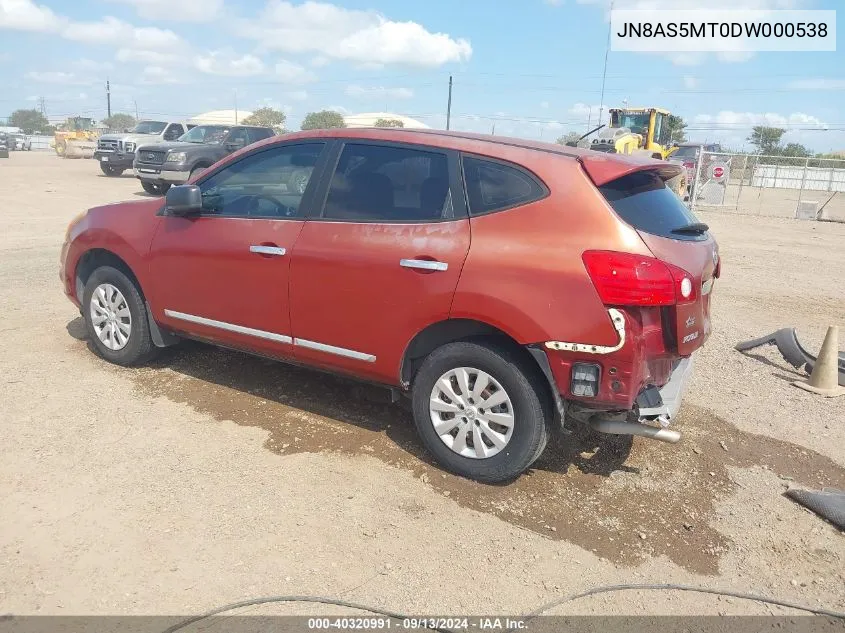 2013 Nissan Rogue S VIN: JN8AS5MT0DW000538 Lot: 40320991