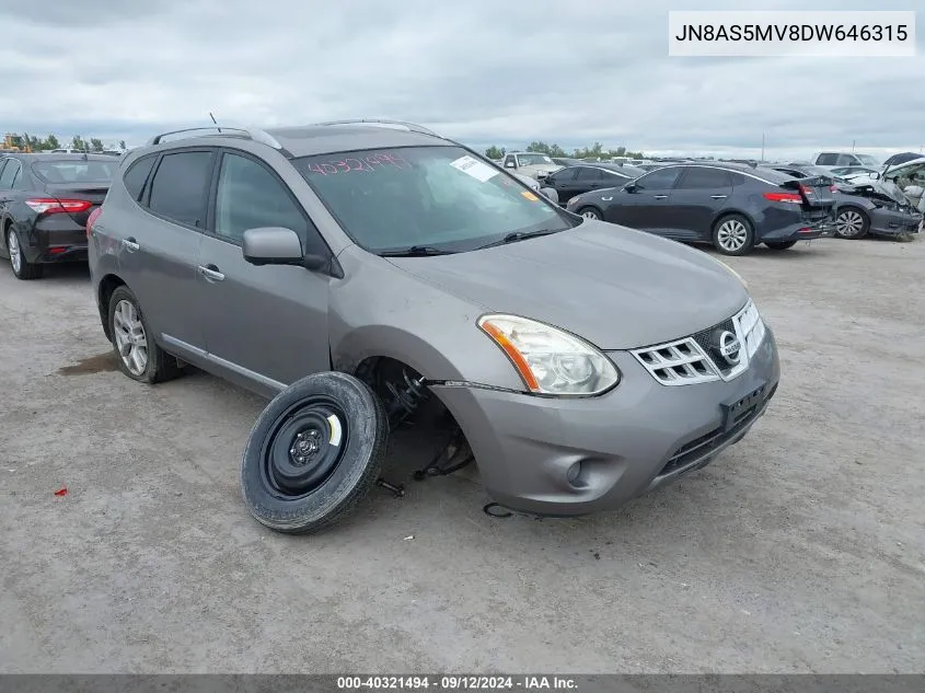 2013 Nissan Rogue S/Sv VIN: JN8AS5MV8DW646315 Lot: 40321494