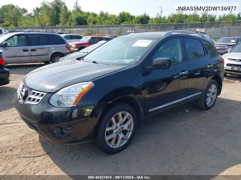 2013 Nissan Rogue Sv W/Sl Pkg VIN: JN8AS5MV2DW136977 Lot: 40321910