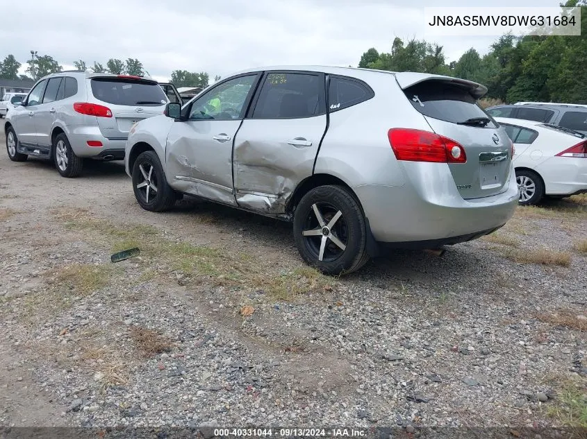 2013 Nissan Rogue S VIN: JN8AS5MV8DW631684 Lot: 40331044