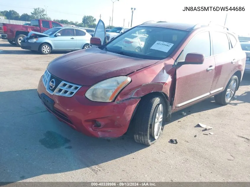 2013 Nissan Rogue S/Sv VIN: JN8AS5MT6DW544686 Lot: 40339986