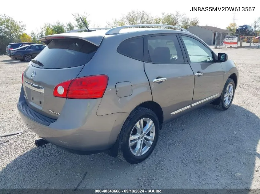 2013 Nissan Rogue Sv VIN: JN8AS5MV2DW613567 Lot: 40343668