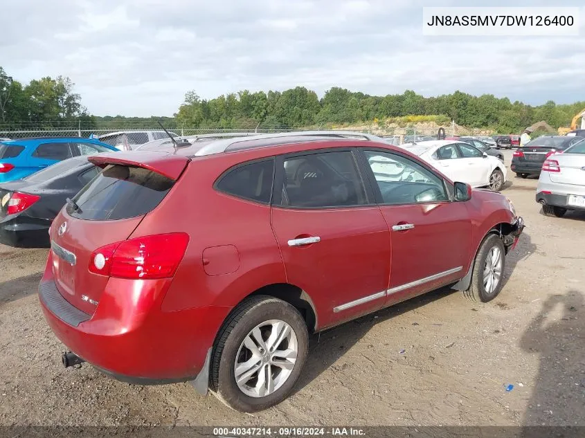 2013 Nissan Rogue Sv VIN: JN8AS5MV7DW126400 Lot: 40347214