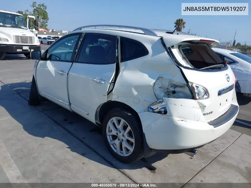 2013 Nissan Rogue Sv W/Sl Pkg VIN: JN8AS5MT8DW519207 Lot: 40350570