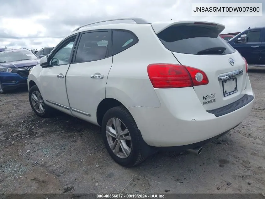 2013 Nissan Rogue Sv VIN: JN8AS5MT0DW007800 Lot: 40356877