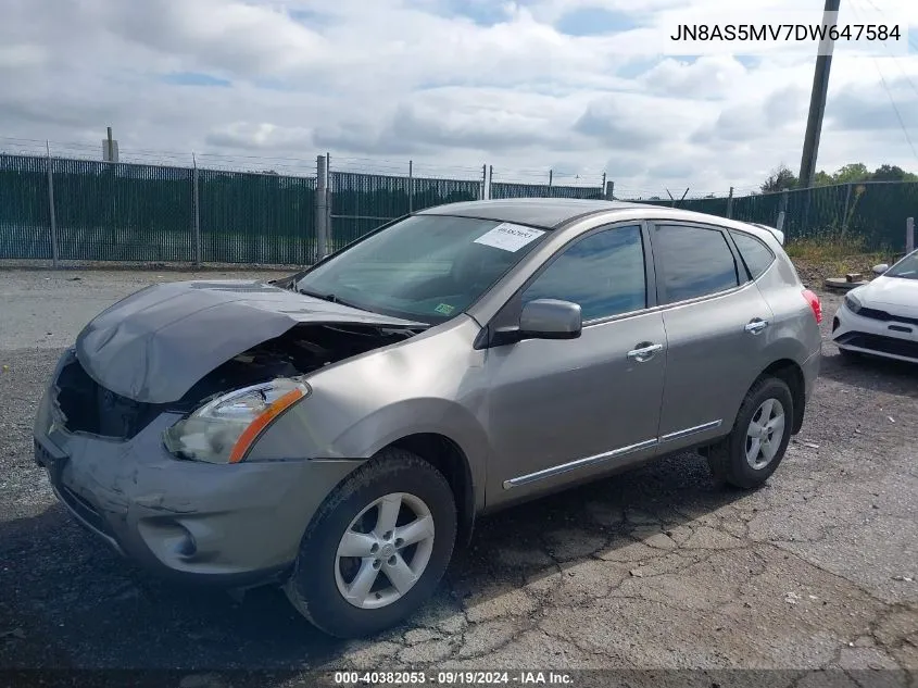 2013 Nissan Rogue S VIN: JN8AS5MV7DW647584 Lot: 40382053