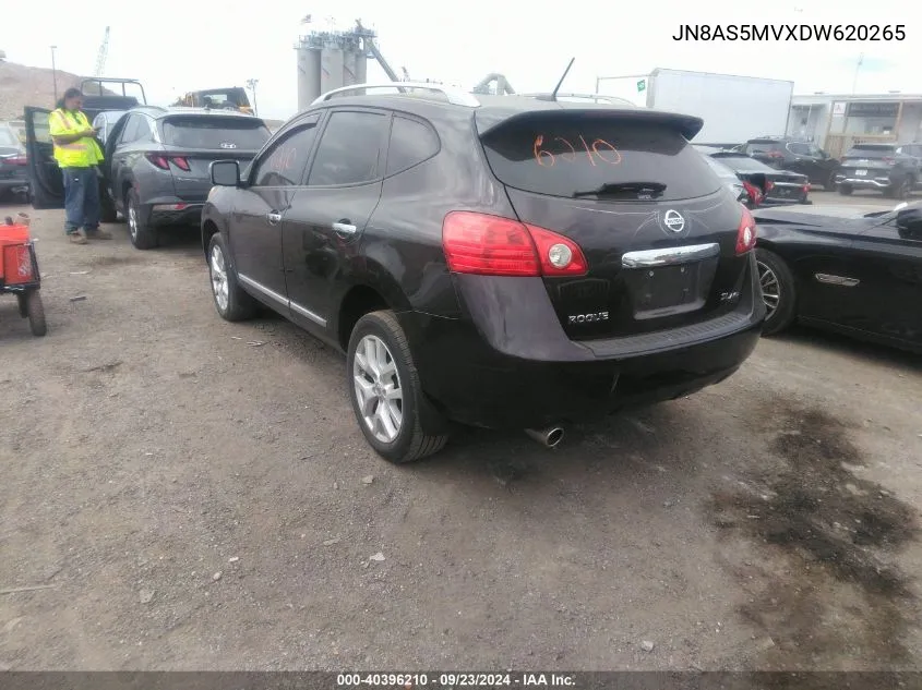 2013 Nissan Rogue Sv W/Sl Pkg VIN: JN8AS5MVXDW620265 Lot: 40396210