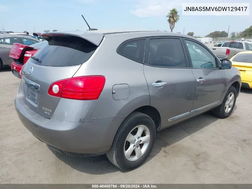 JN8AS5MV6DW129417 2013 Nissan Rogue S