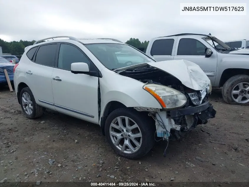 2013 Nissan Rogue Sv W/Sl Pkg VIN: JN8AS5MT1DW517623 Lot: 40411484