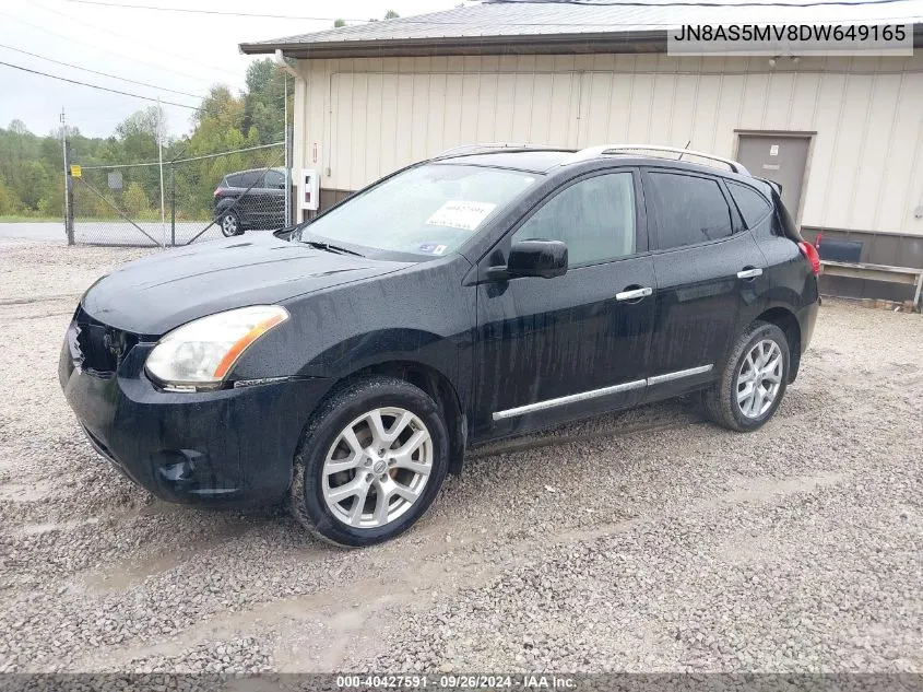 2013 Nissan Rogue Sv W/Sl Pkg VIN: JN8AS5MV8DW649165 Lot: 40427591