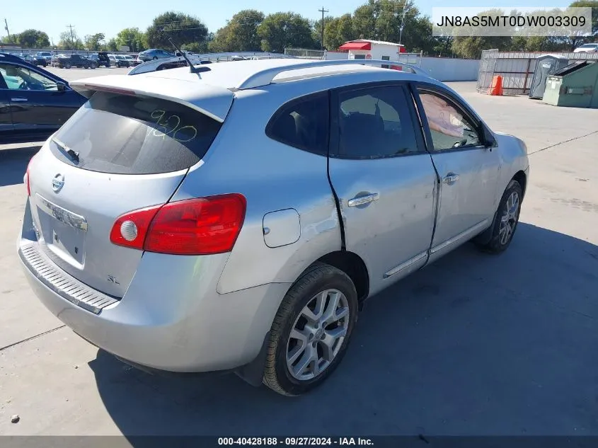 2013 Nissan Rogue Sv W/Sl Pkg VIN: JN8AS5MT0DW003309 Lot: 40428188