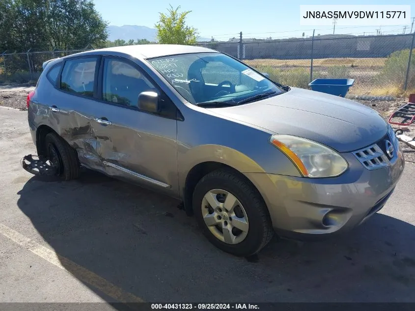 2013 Nissan Rogue S VIN: JN8AS5MV9DW115771 Lot: 40431323