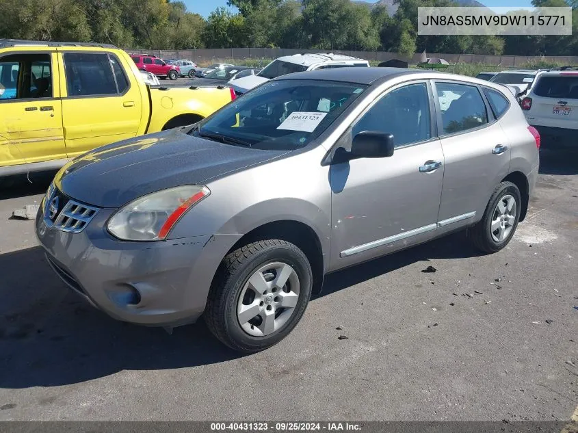 2013 Nissan Rogue S VIN: JN8AS5MV9DW115771 Lot: 40431323