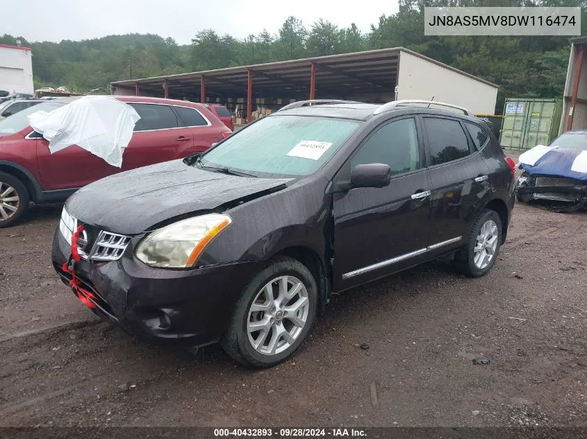 2013 Nissan Rogue S/Sv VIN: JN8AS5MV8DW116474 Lot: 40432893