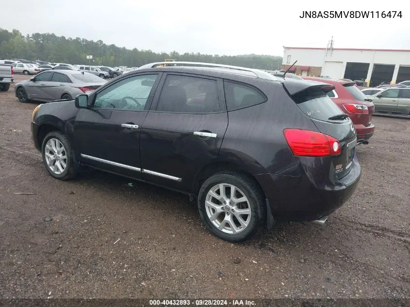 JN8AS5MV8DW116474 2013 Nissan Rogue S/Sv