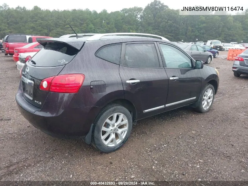 JN8AS5MV8DW116474 2013 Nissan Rogue S/Sv