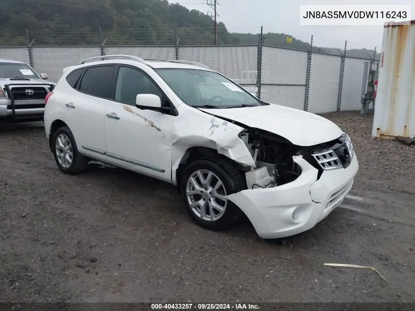 JN8AS5MV0DW116243 2013 Nissan Rogue Sv W/Sl Pkg