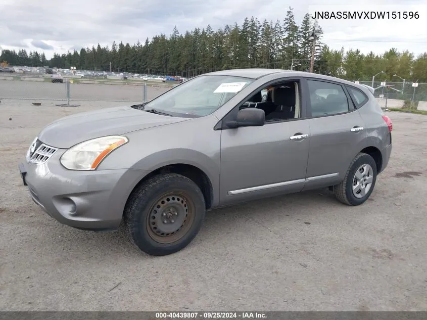 2013 Nissan Rogue S VIN: JN8AS5MVXDW151596 Lot: 40439807