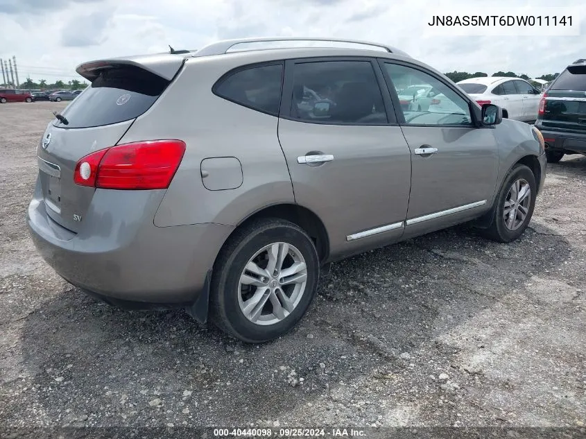 2013 Nissan Rogue Sv VIN: JN8AS5MT6DW011141 Lot: 40440098