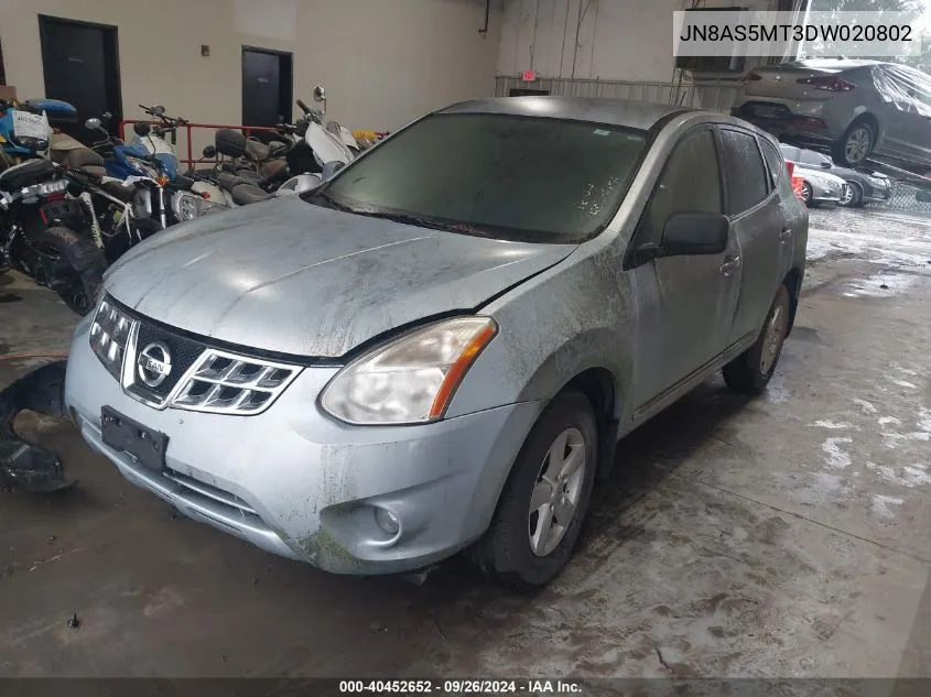 JN8AS5MT3DW020802 2013 Nissan Rogue S/Sv