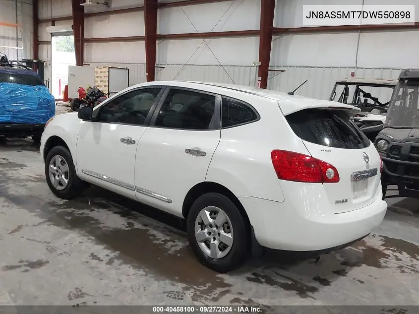 2013 Nissan Rogue S VIN: JN8AS5MT7DW550898 Lot: 40458100