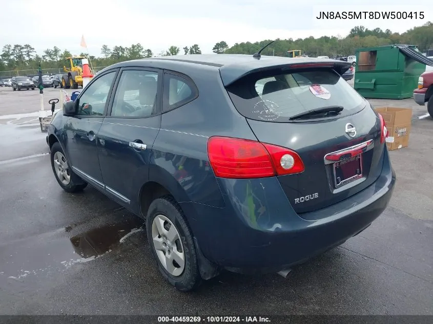 2013 Nissan Rogue S VIN: JN8AS5MT8DW500415 Lot: 40459269