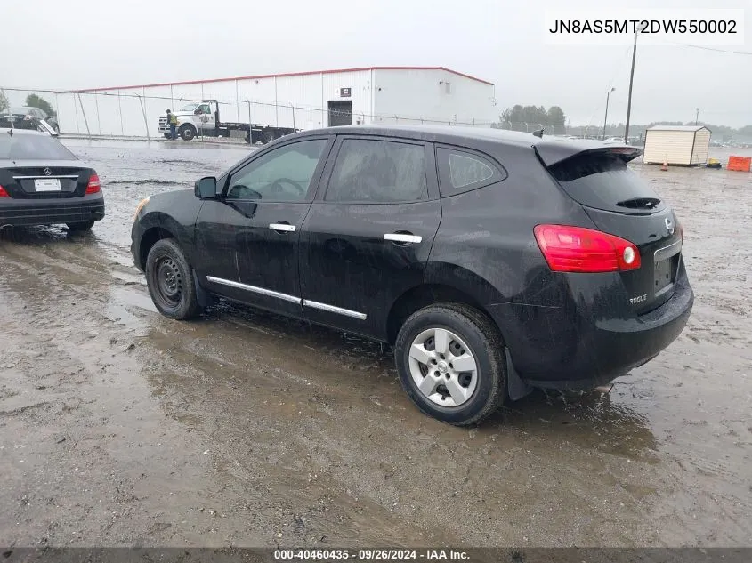 JN8AS5MT2DW550002 2013 Nissan Rogue S