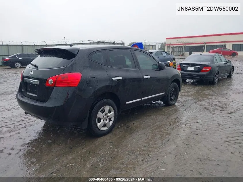 JN8AS5MT2DW550002 2013 Nissan Rogue S