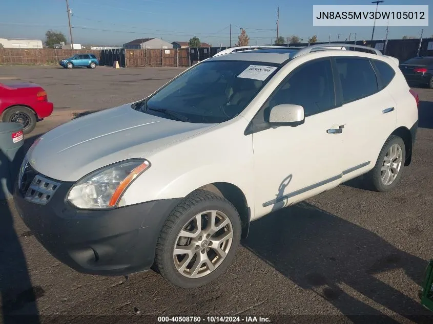 JN8AS5MV3DW105012 2013 Nissan Rogue Sv W/Sl Pkg