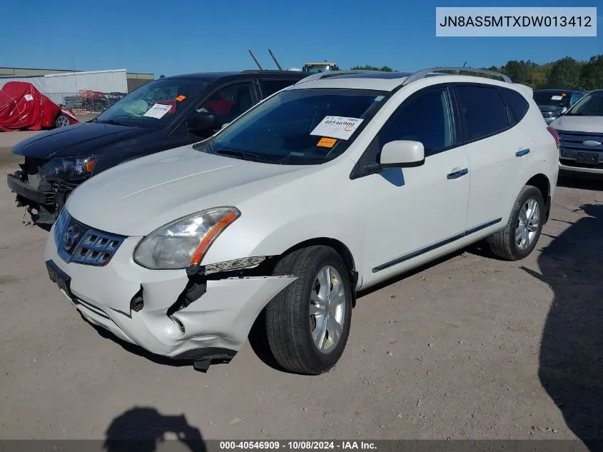 2013 Nissan Rogue Sv VIN: JN8AS5MTXDW013412 Lot: 40546909