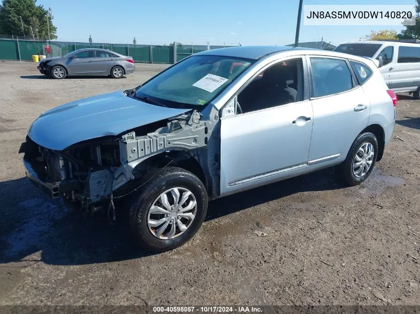 2013 Nissan Rogue S VIN: JN8AS5MV0DW140820 Lot: 40598057