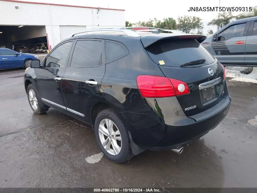 2013 Nissan Rogue Sv VIN: JN8AS5MT5DW509315 Lot: 40602790