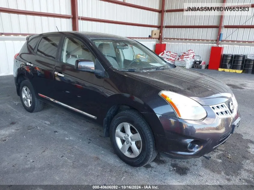 2013 Nissan Rogue S VIN: JN8AS5MV8DW663583 Lot: 40606092