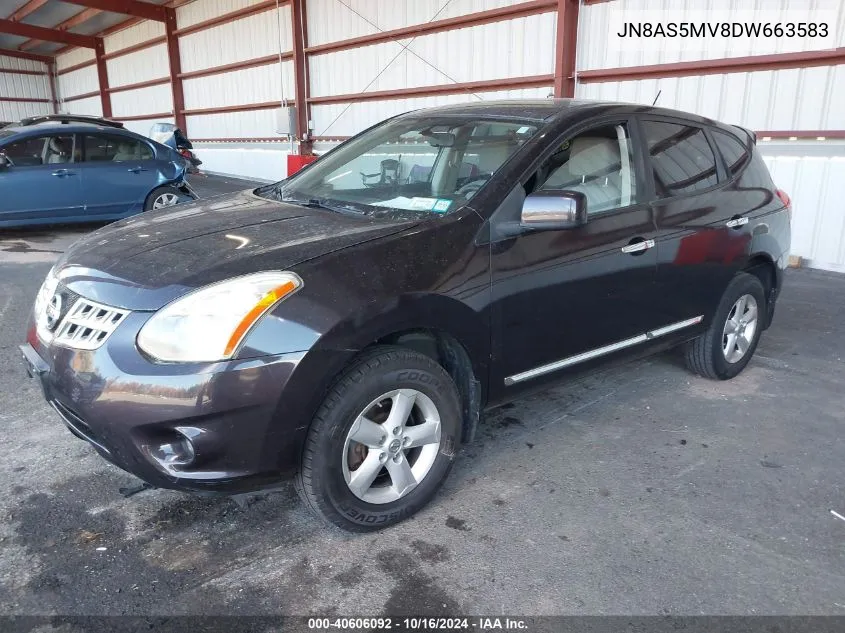 2013 Nissan Rogue S VIN: JN8AS5MV8DW663583 Lot: 40606092