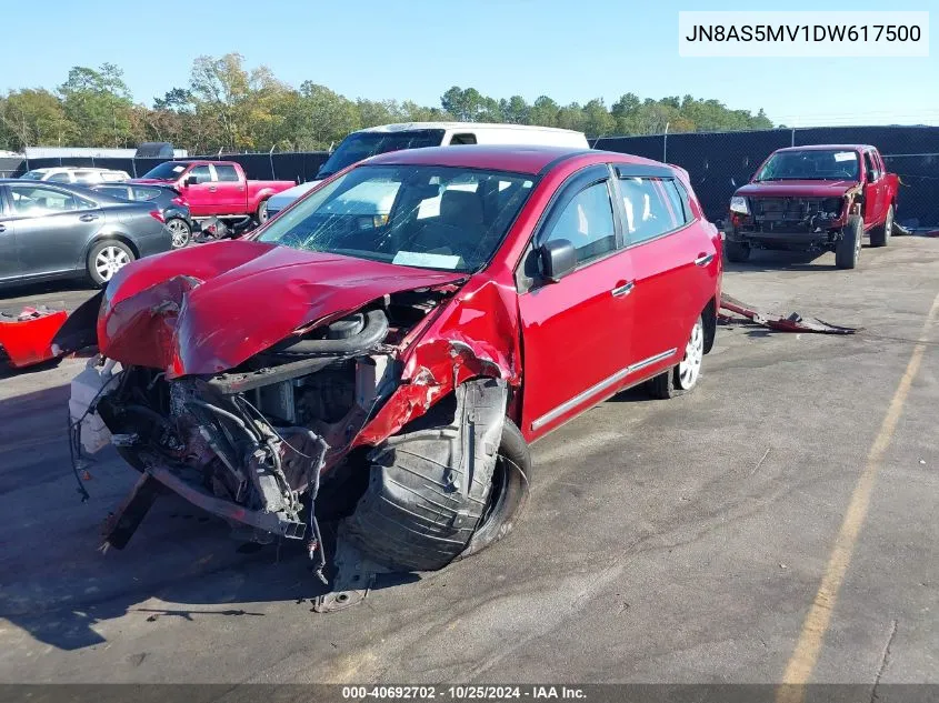 2013 Nissan Rogue S VIN: JN8AS5MV1DW617500 Lot: 40692702