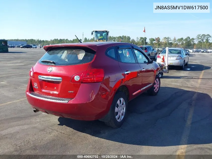 2013 Nissan Rogue S VIN: JN8AS5MV1DW617500 Lot: 40692702