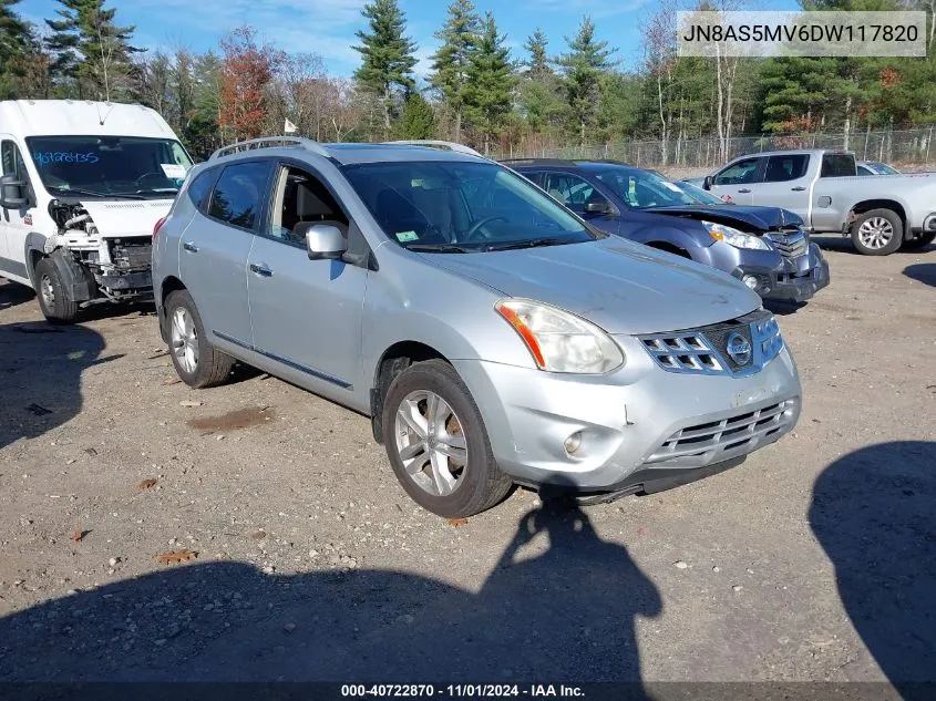 2013 Nissan Rogue Sv VIN: JN8AS5MV6DW117820 Lot: 40722870